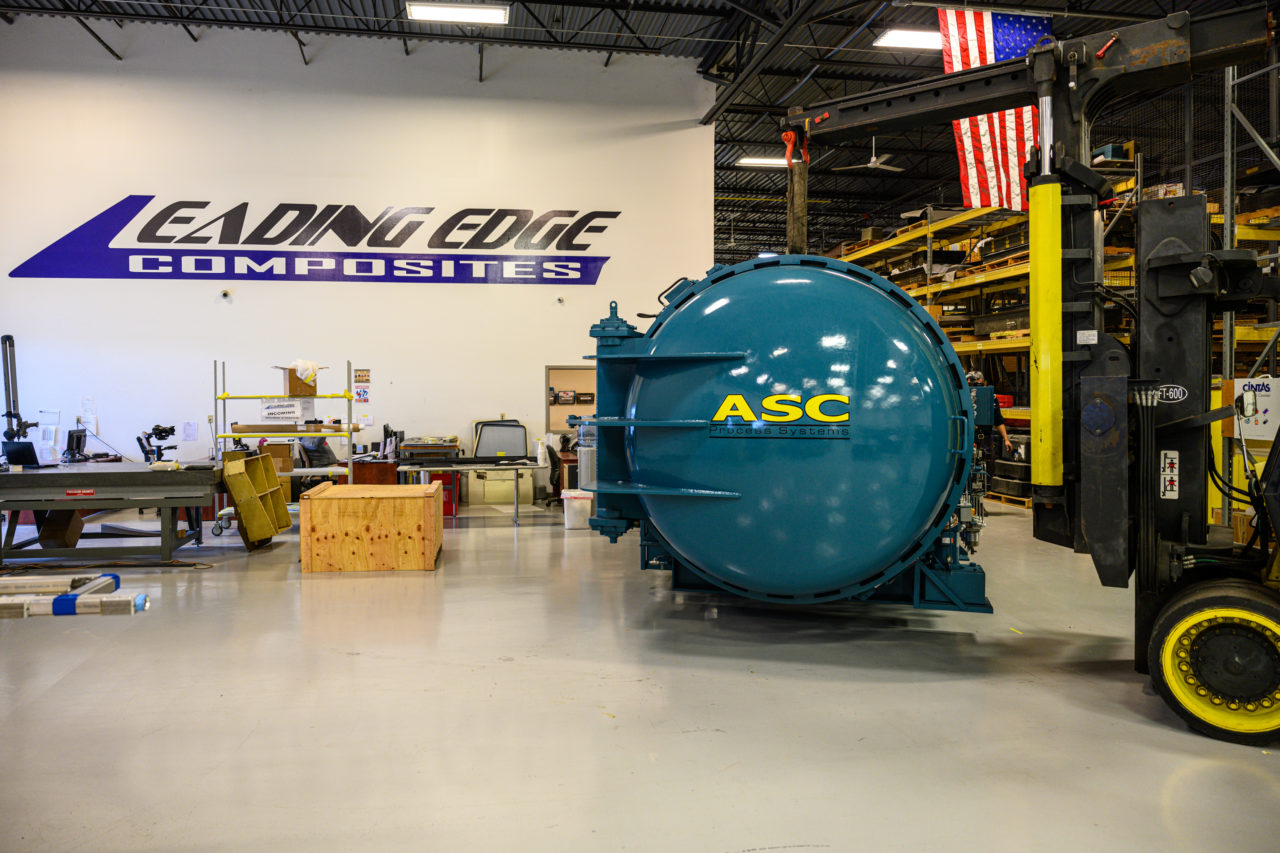 New ASC Autoclave Delivered Leading Edge Composites Composite Parts